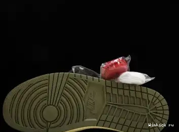 Low Travis Jordan OLIVE OG Scott BLACK Air 1 x 0624